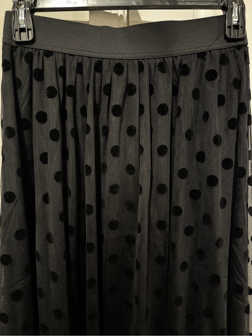 Boden Black Polka Dot Tulle Midi Skirt US 8 - Picture 2 of 4